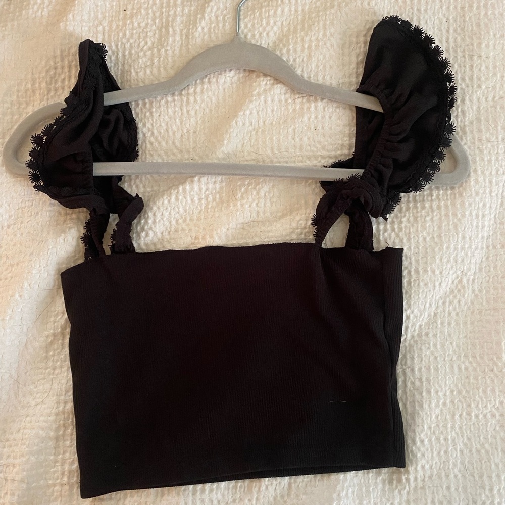 Black tank top